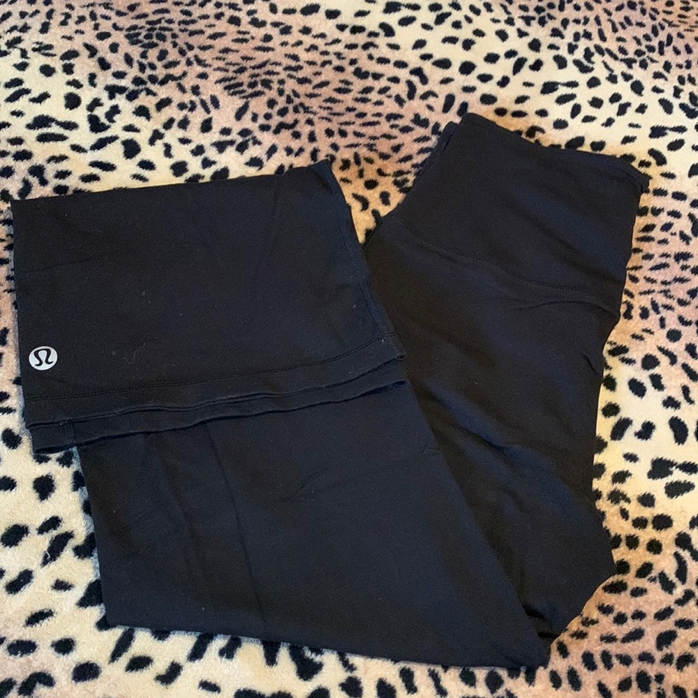 Lululemon high waisted wide leg yoga pants